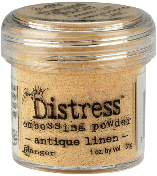 ranger distress embossing powder 1 oz antique linen