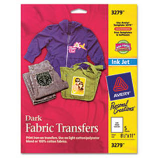 Avery 9992991 Dark Fabric Transfers For Inkjet Printers 8