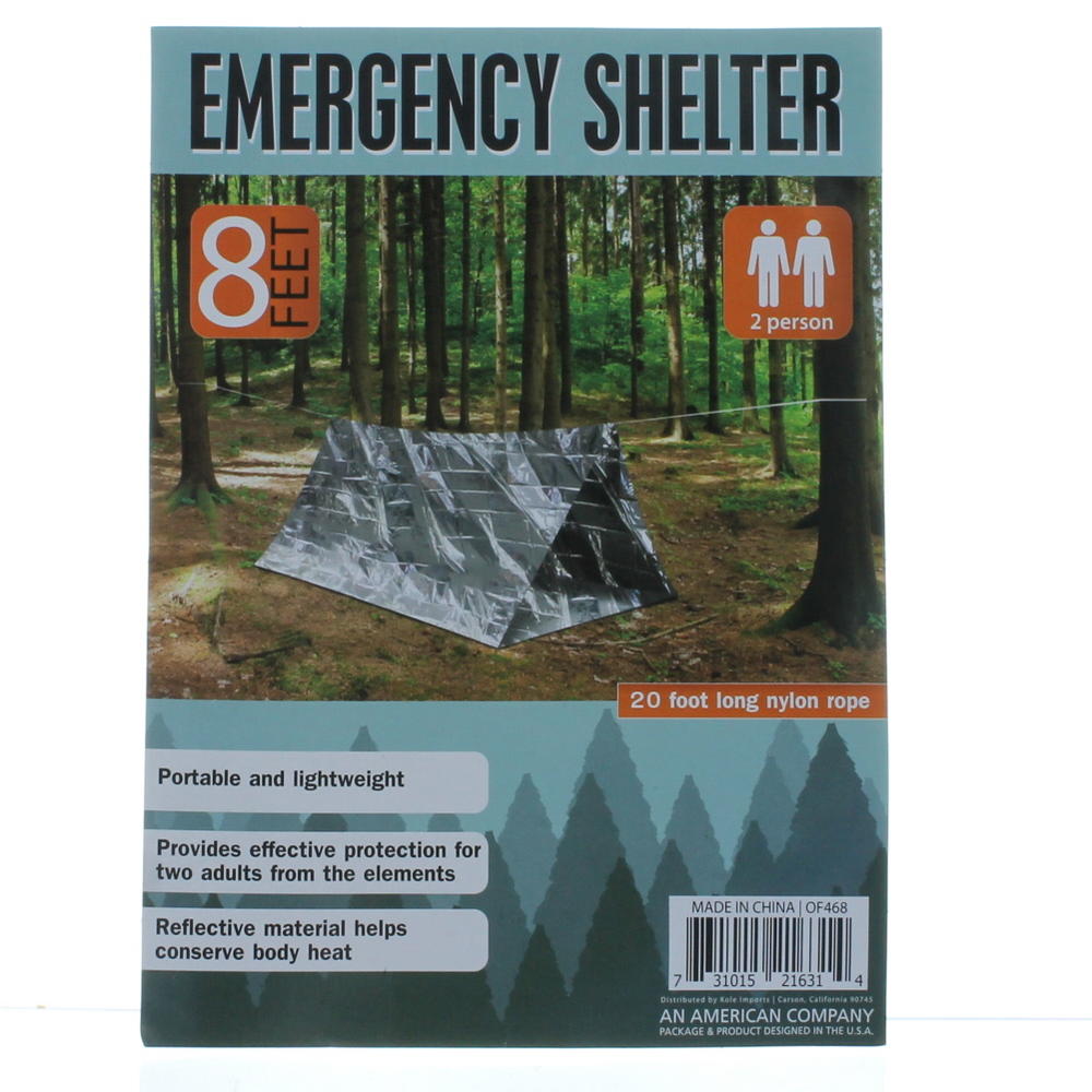 An American Company Emergency Shelter Reflective Tent 2 Person Camping Survival Portable Dwelling