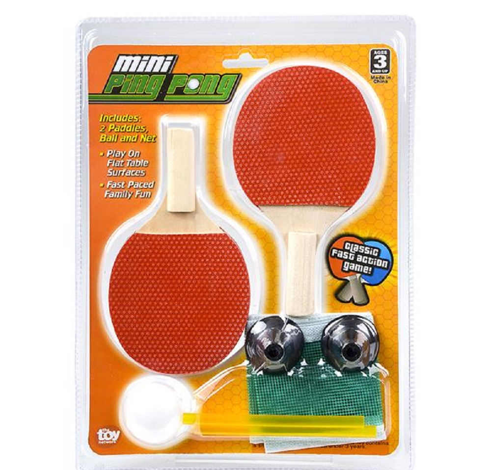 Rhode Island Novelty Mini 6.25" Ping Pong Set Table Top Tennis Game Rhode Island Novelty