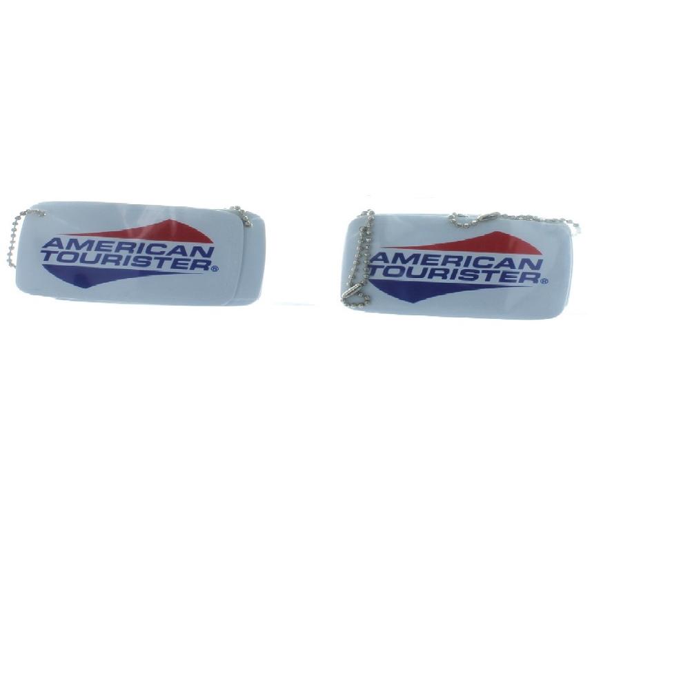 American Tourister Luggage Tags Set of 4 Chain ID Logo