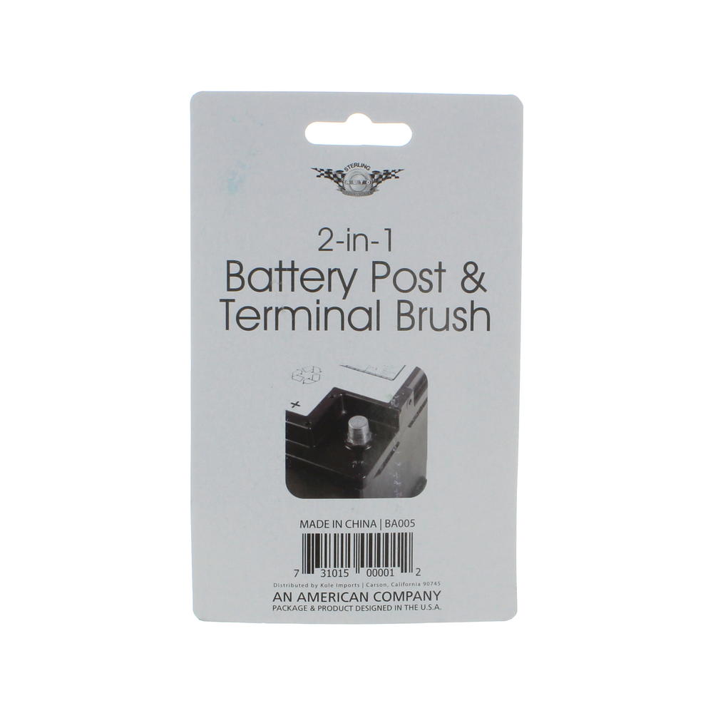 Sterling Auto Lot of 2 Battery Post And Terminal Brush 2-in-1 Automotive Supply