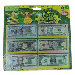JPW 180 pcs. Play Money Paper Dollar Bills Fake Bank Games Gift