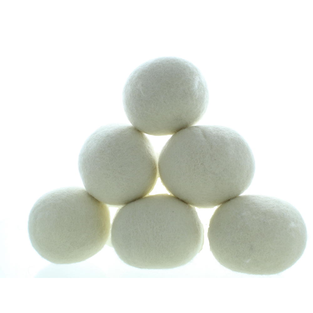 Regent Products Lot of 6 Wool Dryer Balls Laundry Wash Dryer Balls Reusable Fabric Softener