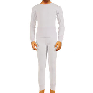 SLM Therma Tek Boy's 100% Cotton Thermal Underwear Two Piece