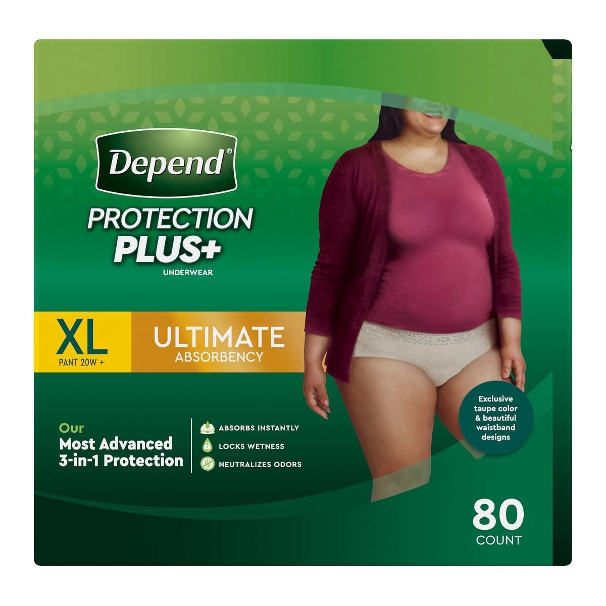 Depend FIT-FLEX Depend Protection Plus Ultimate Underwear for ...