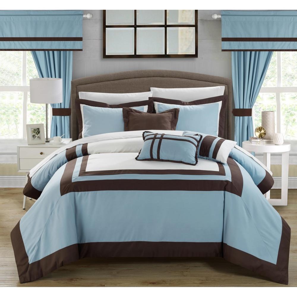 Chic Home 20-Piece Bertran Complete Master Bedroom Set and Comforter Set