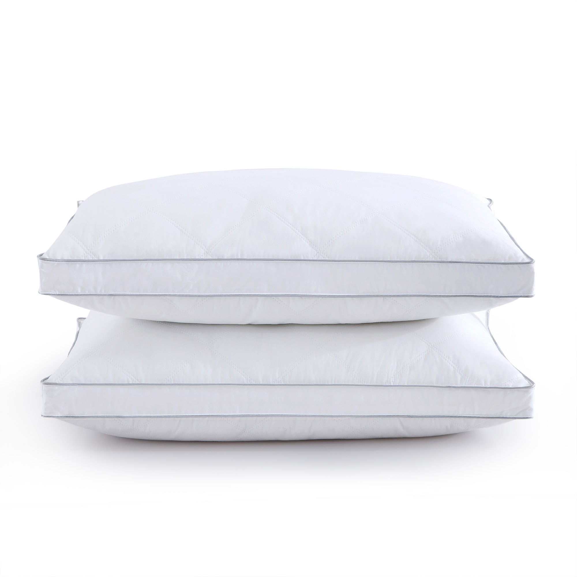puredown Puredown 2 Pack Gusseted Goose Down Feather Pillows