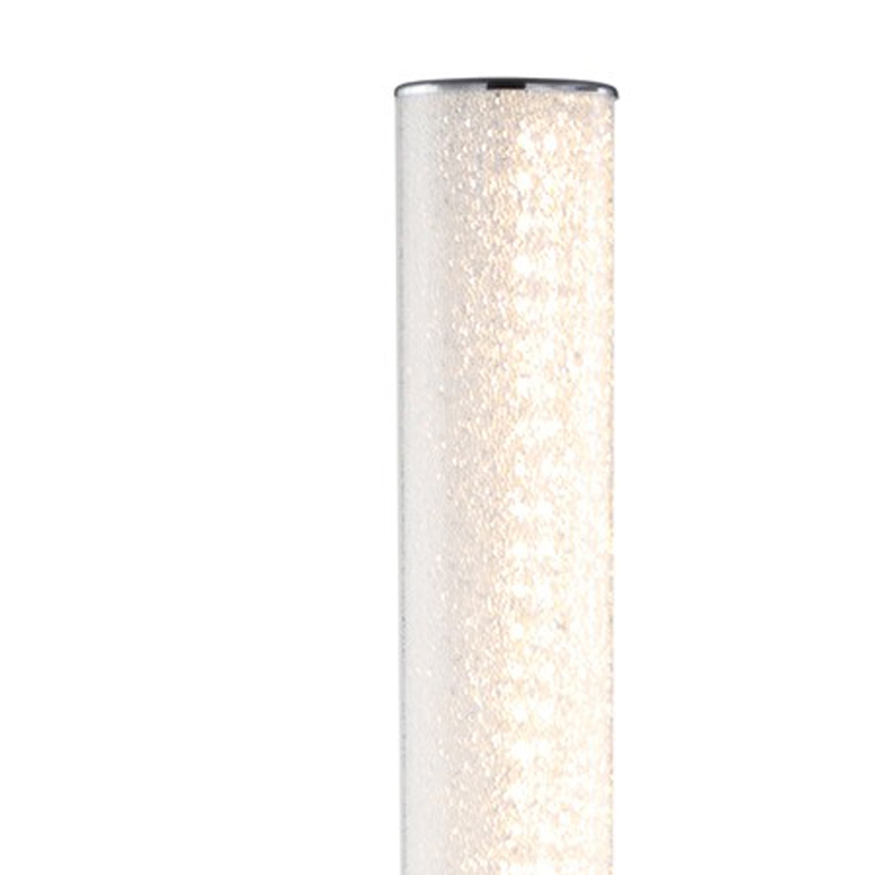 Saltoro Sherpi Column Style Floor Lamp with Sandrock Acrylic Tube, Clear- Saltoro Sherpi