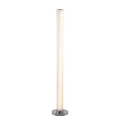 Saltoro Sherpi Benzara BM240869 Column Style Floor Lamp with Sandrock Acrylic Tube&#44; Clear