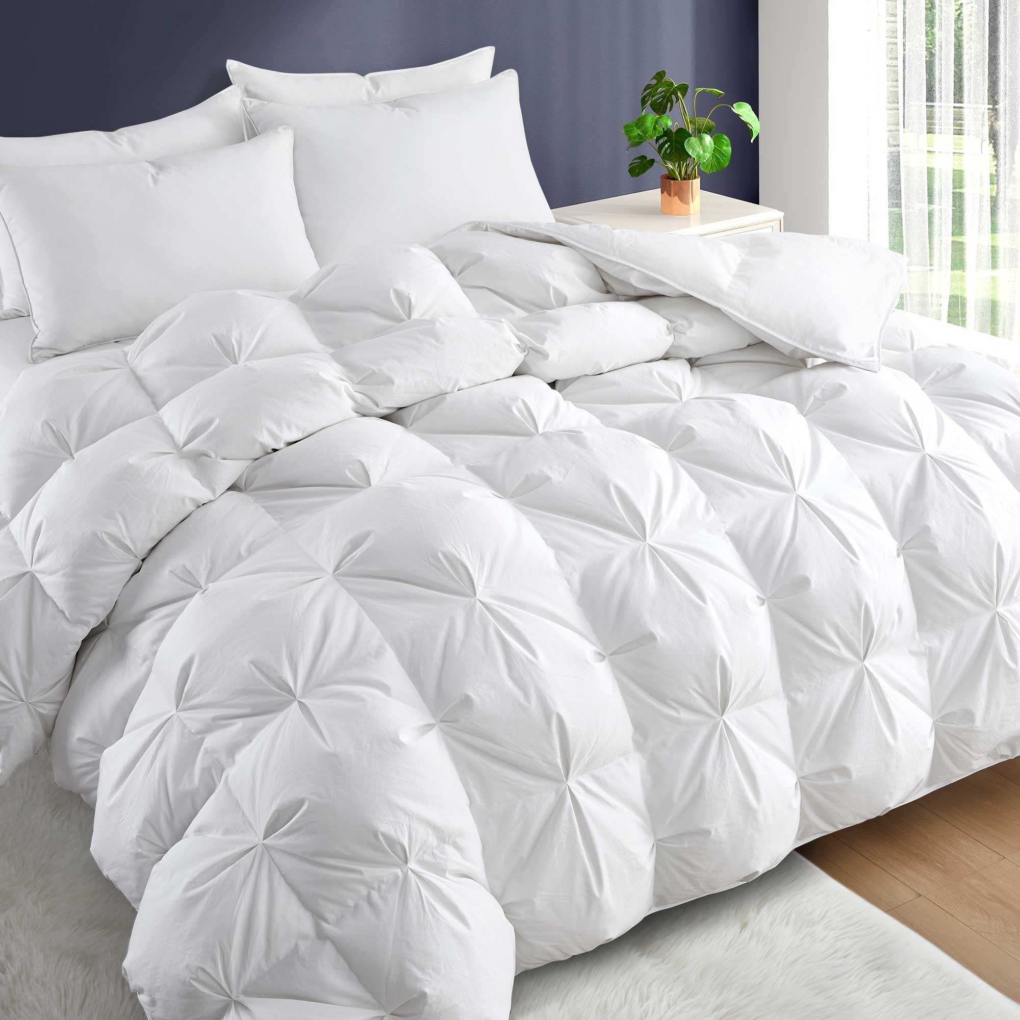 puredown Luxury 800 Fill Power White Goose Down Winter Comforter-Extra Warm Super Soft Heavy Weight Comforter