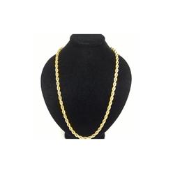 Comfort Linen Solid 10k Yellow Gold 3mm Rope Chain