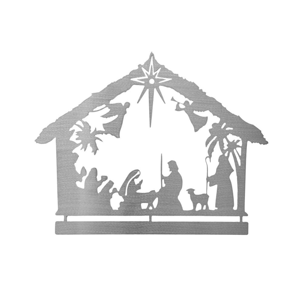 Rusted Orange Craftworks Co. Angels Nativity Silhouette - Single Piece Nativity Scene