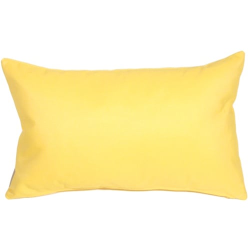 Pillow Decor - Sunbrella Buttercup Yellow 12x19 Outdoor Pillow