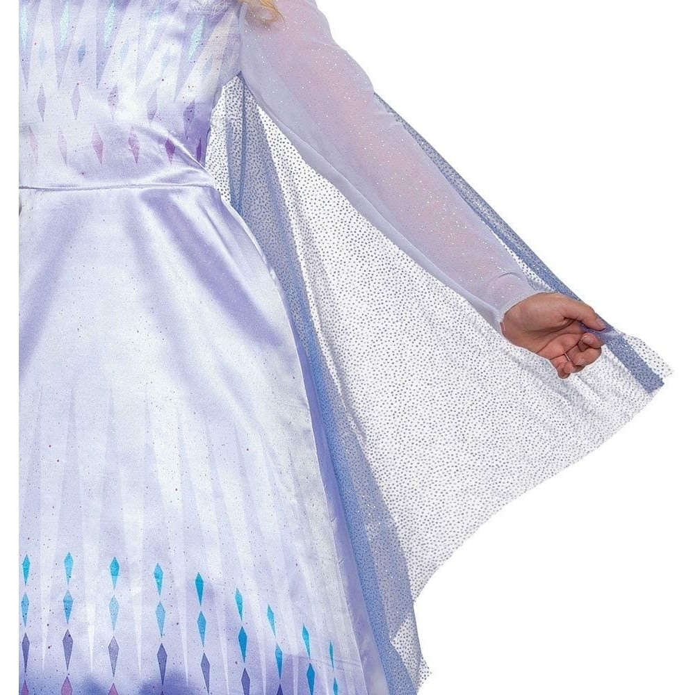 Disguise Elsa Classic Girls Size S 4/6X Costume Dress Cape Disney Frozen 2 Snow Queen Disguise