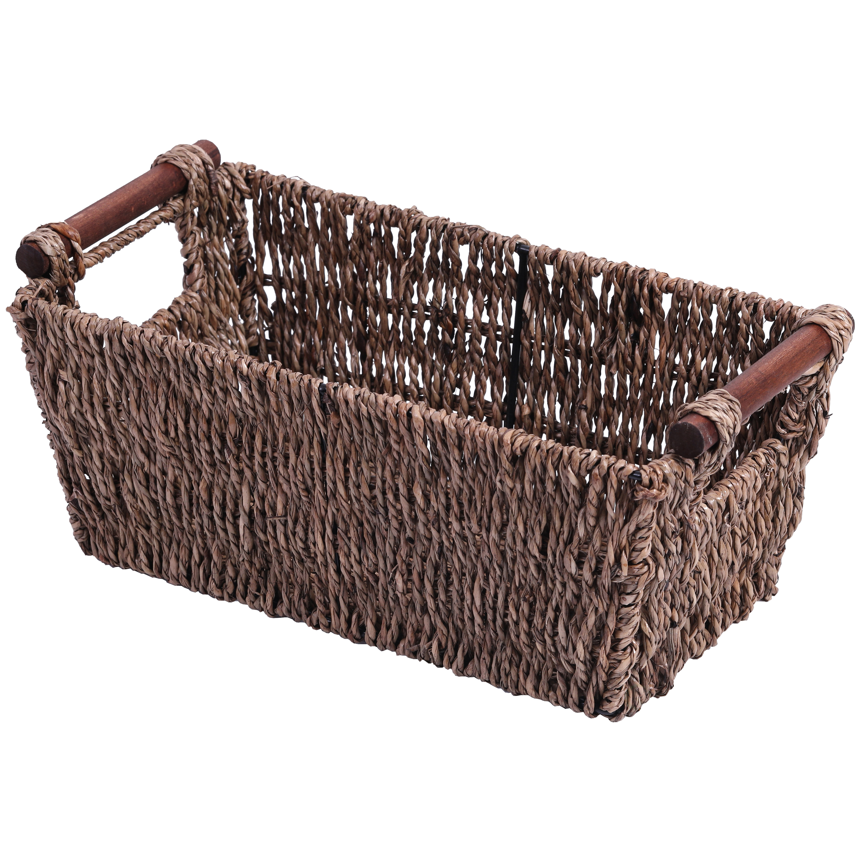 Wickerwise vintiquewise qi003419 seagrass counter-top basket for folded paper towel