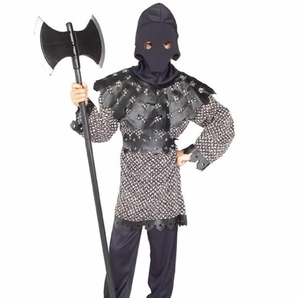 Rubie's Medieval Knight Executioner Kids size S 4/6 Costume Cowl Tunic Renaissance Rubies