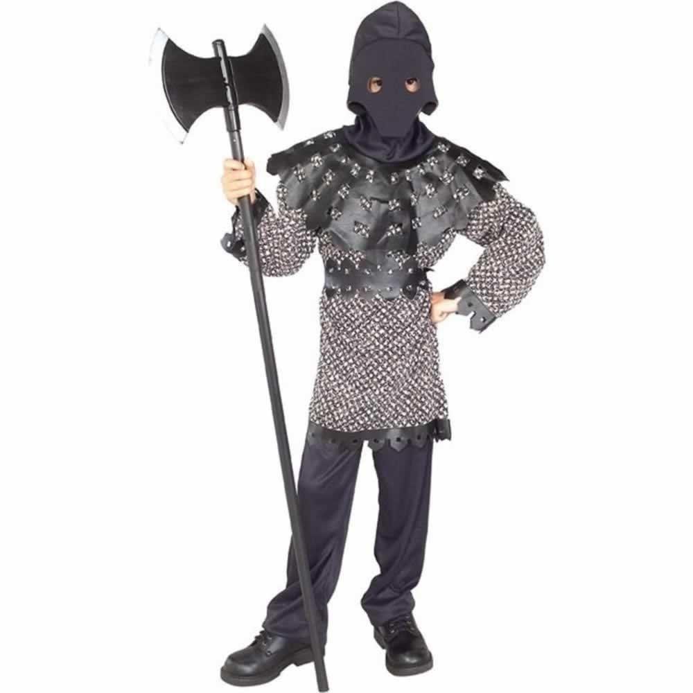Rubie's Medieval Knight Executioner Kids size S 4/6 Costume Cowl Tunic Renaissance Rubies