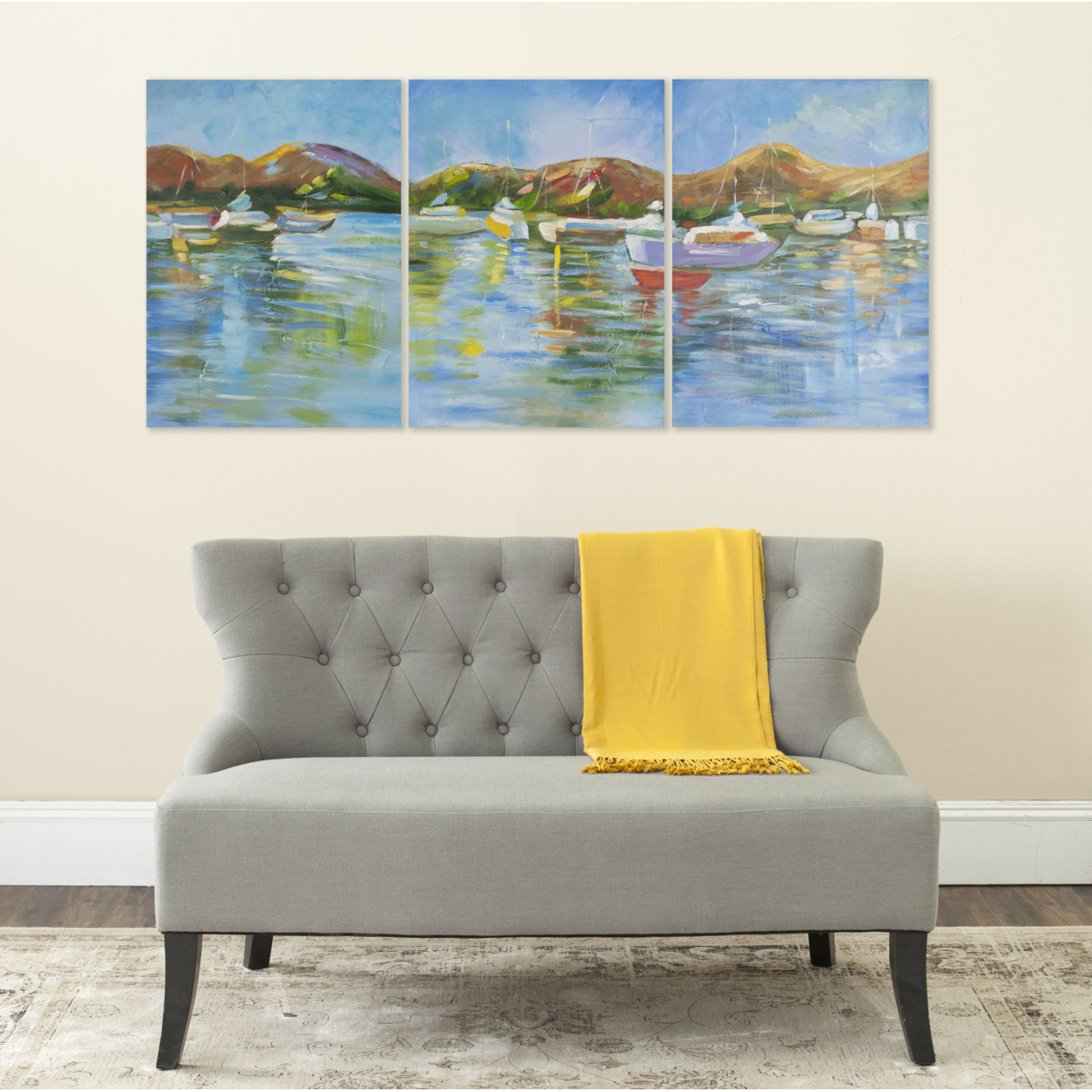 Safavieh Collection Sailors Cove Triptych Wall Art