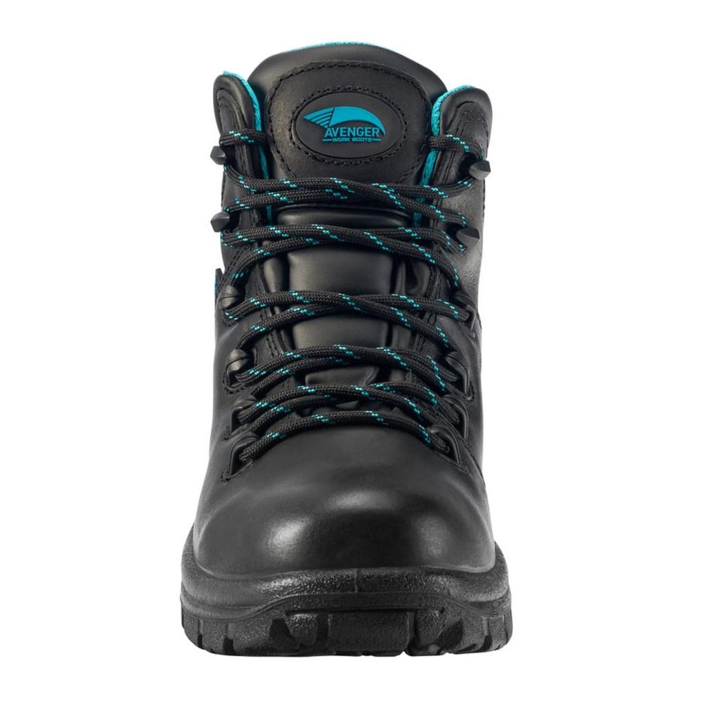 Avenger FSI FOOTWEAR SPECIALTIES INTERNATIONAL NAUTILUS Avenger Womens 6-inch Soft Toe Waterproof Work Boots Black - A7673
