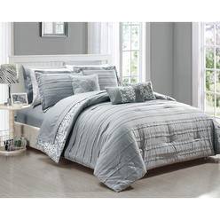 Chic Home 10-Piece Reversible Bed In A Bag Comforter and Sheet Set, Multiple Colors
