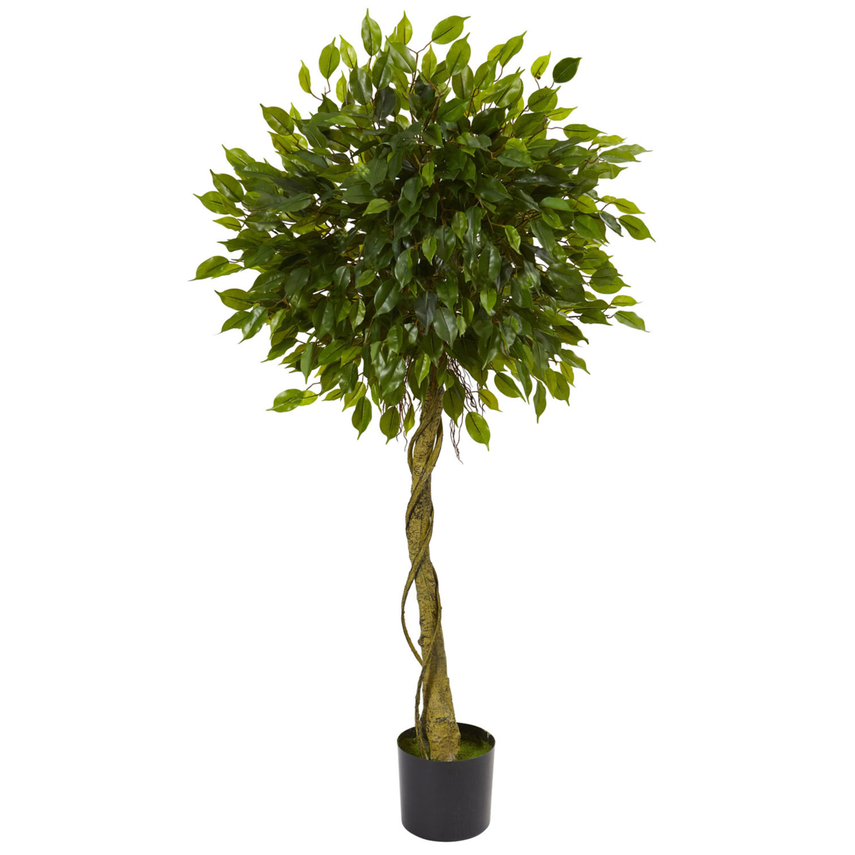 Nearly Natural 5' Ficus Artificial Topiary Tree UV Resistant (Indoor/Outdoor)