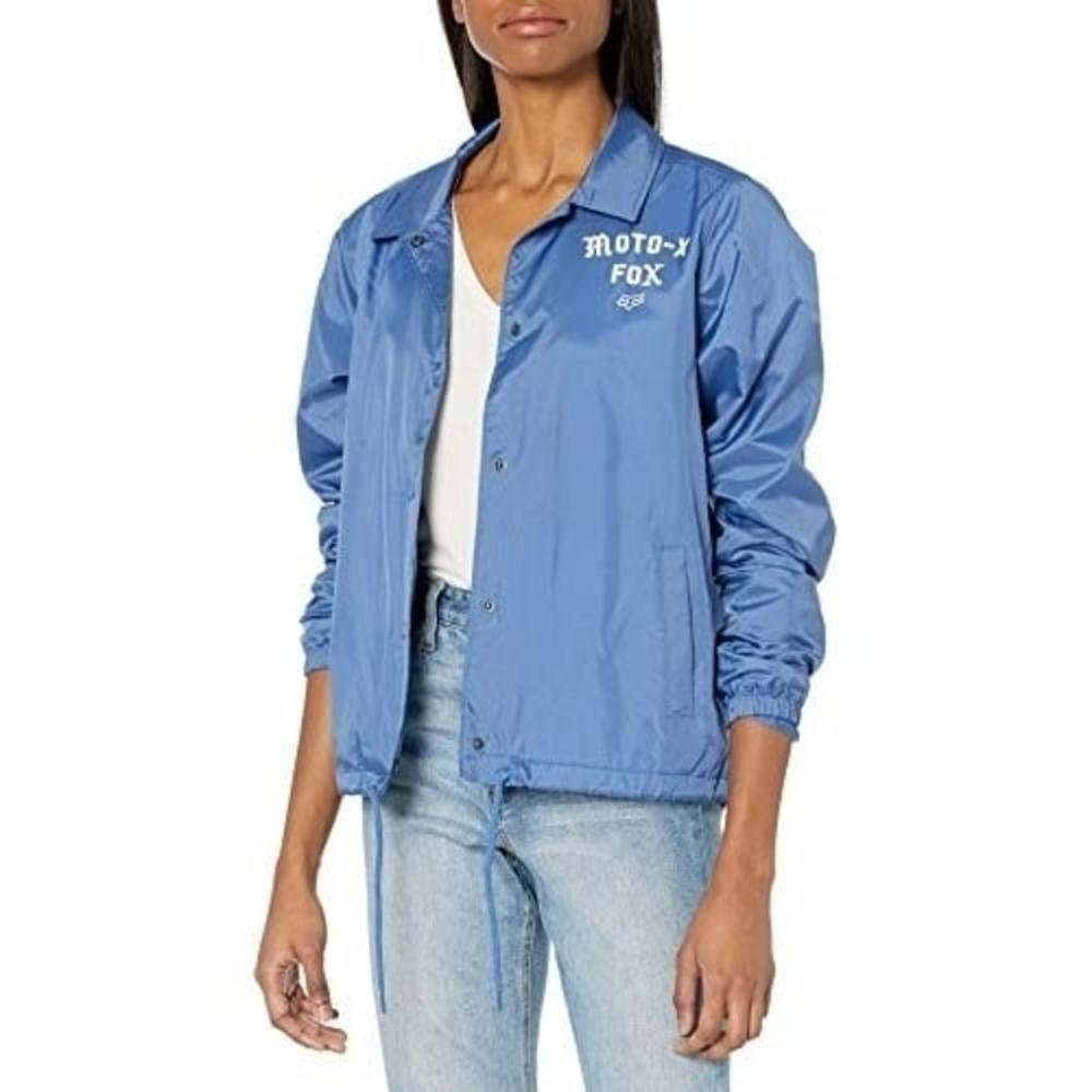 Fox Racing Womens Standard Classic Coaches Style Jacket with Light Water Protection Blue  BLUE