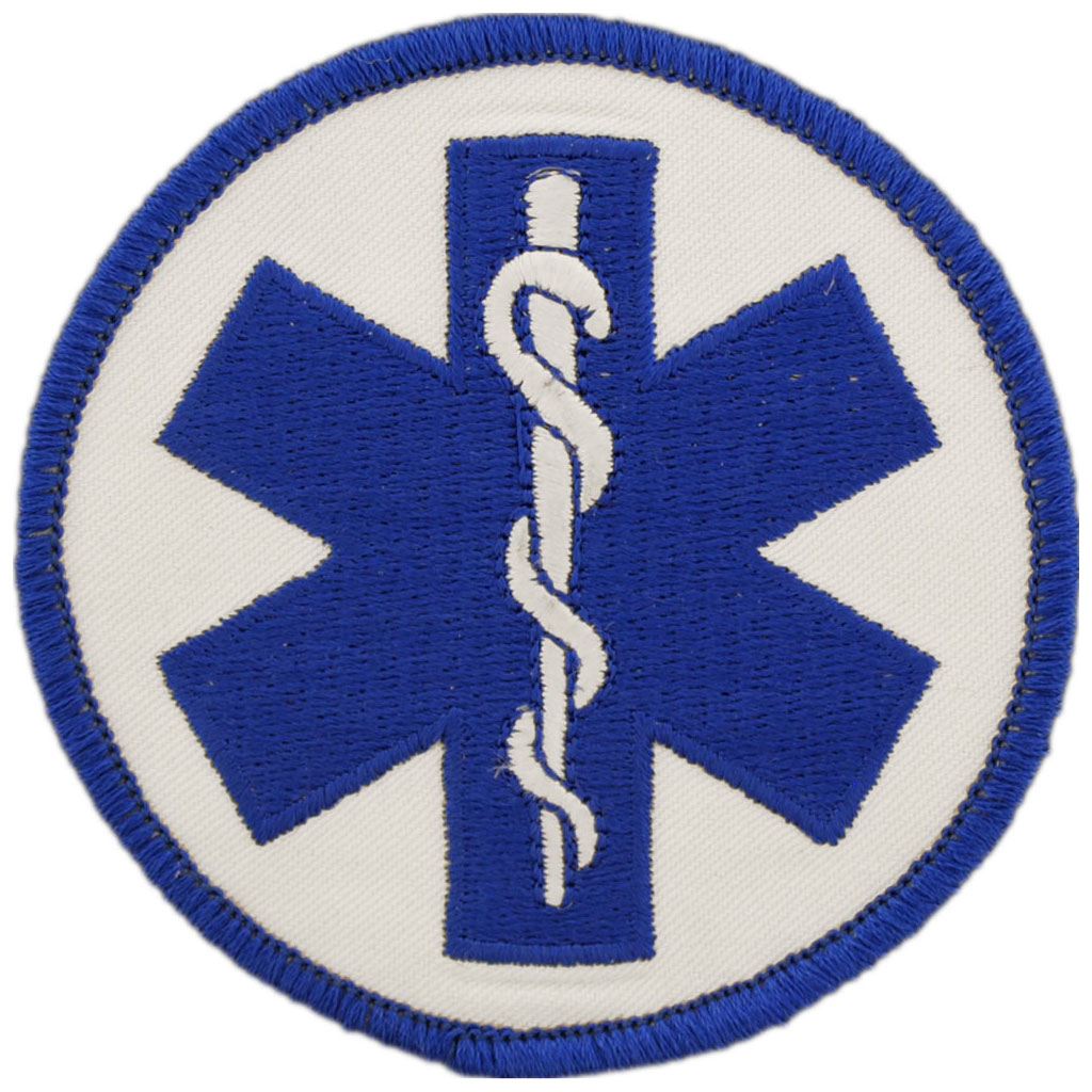 Rush Indstries, Inc. EMS Logo Staff of Asclepius Patch