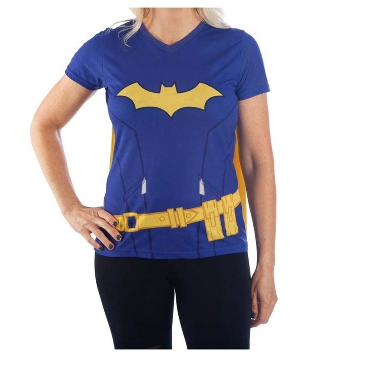 Batgirl Caped Costume Womens T-Shirt