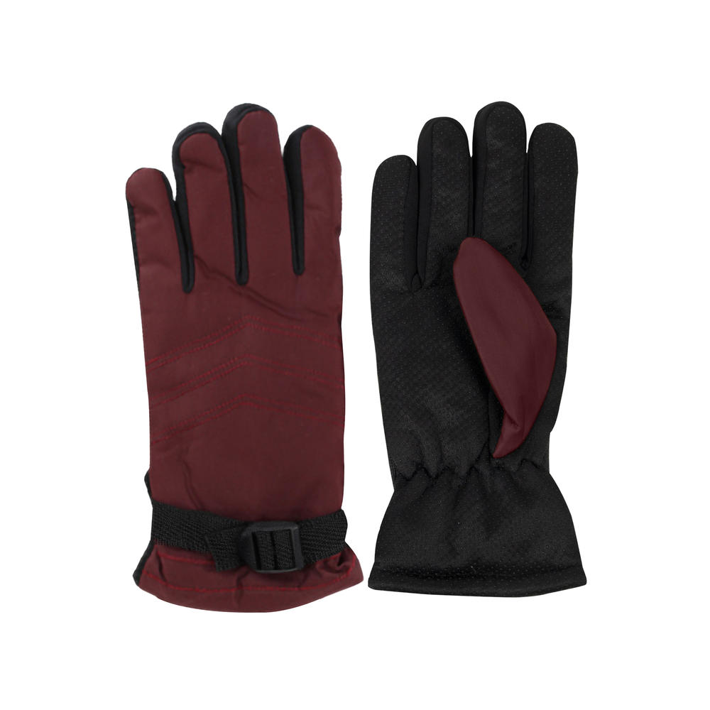 Bargain Hunters 2-Pairs: Womens faux Lined Snow Ski Warm Winter Gloves