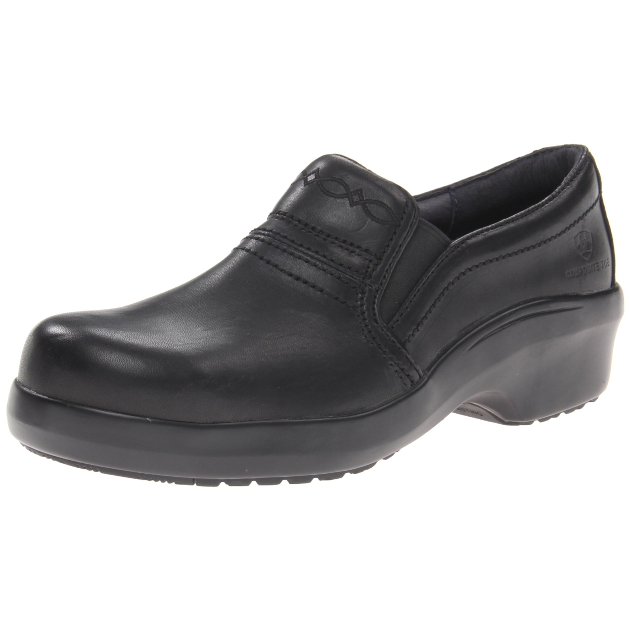 ARIAT WORK Womens Expert Safety Clog Composite Toe ESD Clog Work Shoes Black - 10011976