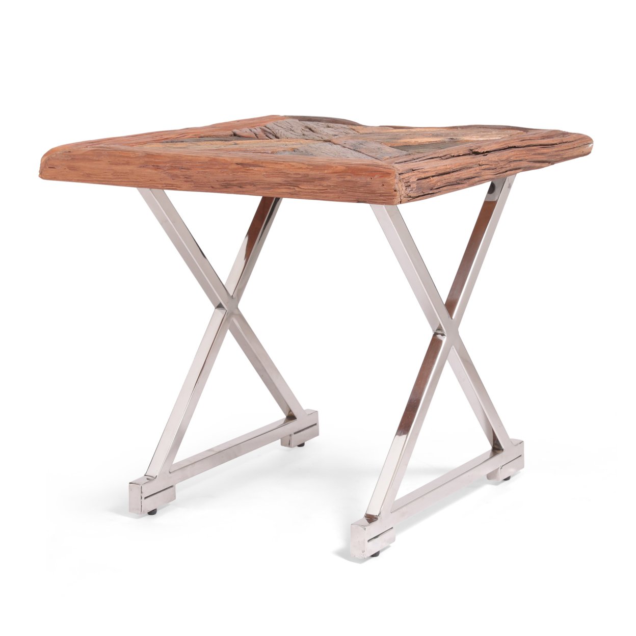 GDFStudio Pulaski Handcrafted Boho Wooden End Table