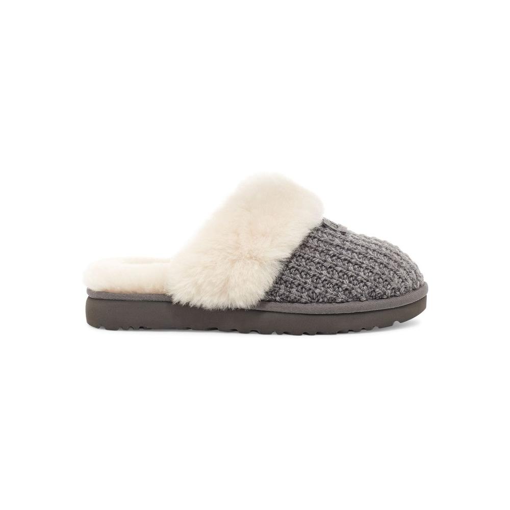 UGGs UGG Womens Cozy Knit Slipper Charcoal - 1117659-CHRC  CHARCOAL