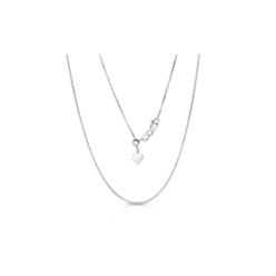 yeidid-international Italian Made Solid Sterling Silver Up To 24" Adjustable Box Chain