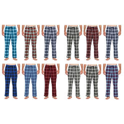 Bargain Hunters 3-Pack: Mens Soft 100% Cotton Flannel Plaid Lounge Pajama Sleep Pants