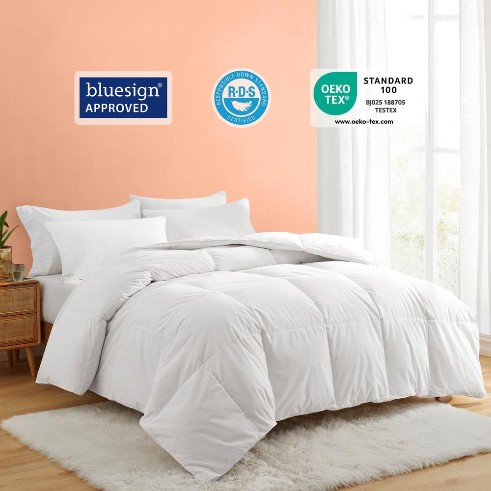 puredown White Goose Down and Ultra Feather Comforter for Winter Heavy Weight Comforter