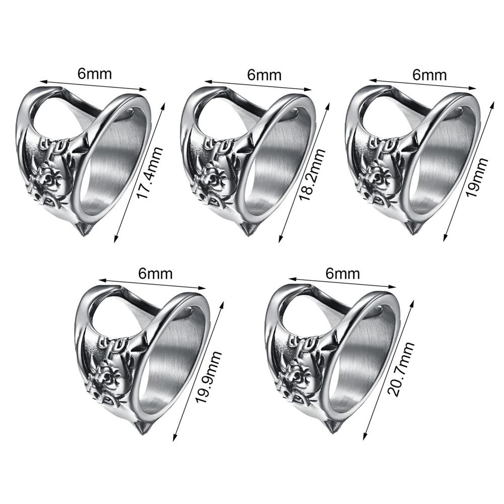 Generic Bottle Opener Ring Sturdy Construction Anti-deform Titanium Steel Exquisite Bottle Opening Ring Party Tools for Home