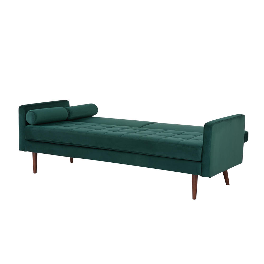 Artdeco Home Portland Convertible Velvet Sofa: Stylish Space-Saving Solution with Comfortable Seating and Twin Sleeper Size