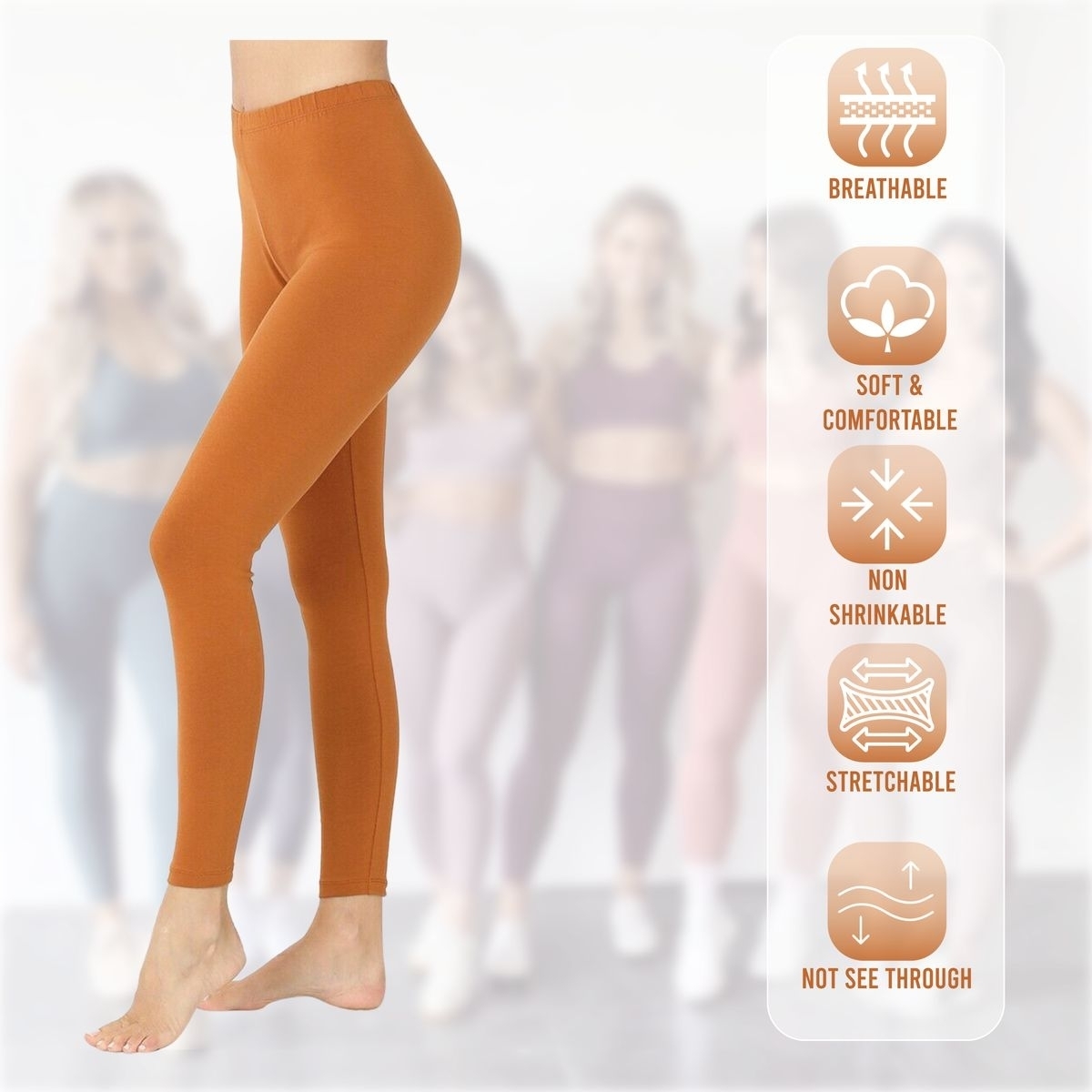 Bargain Hunters 3-Pack Womens High-Waisted Tummy Control Yoga Leggings Stretchy Athletic Tights For Workout Running Gym Soft Yummy