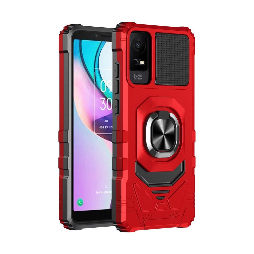 Modes Wireless For TCL ION X 2023 Case Cover & Stand, Heavy Duty Shockproof Protective Rugged Phone Case with Rotatable Ring Kickstand