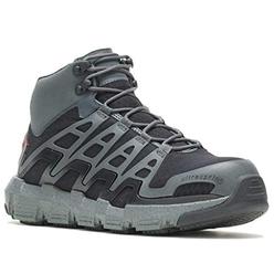 WOLVERINE Mens Rev Vent UltraSpring DuraShocks CarbonMAX Composite Toe Work Boot Charcoal/Red - W211018 Charcoal/Red