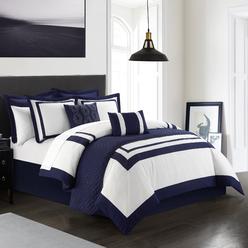 Lux-Bed LLC Hortense 8 or 6 Piece Comforter And Quilt Set Hotel Collection
