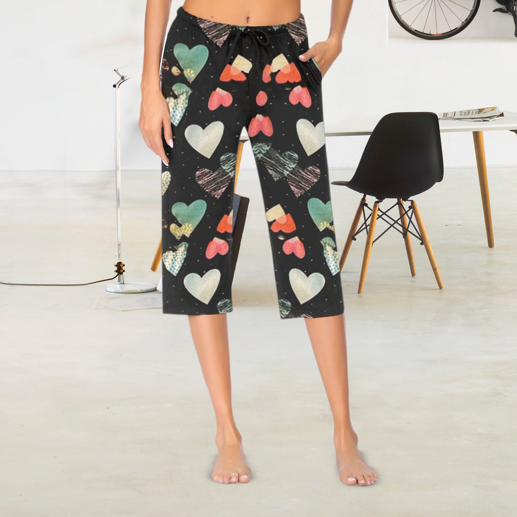 Bargain Hunters 5-Pack Womens Capri Pajama Pants Soft Comfy Printed Summer Sleepwear Ladies PJ Bottom With Drawstring