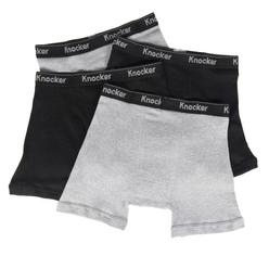 Knocker Mens 4 Pack of Boxer Briefs Underwear