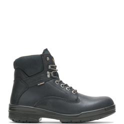 WOLVERINE Mens 6" DuraShocks Slip Resistant Direct-Attached Lined Soft Toe Work Boot Black - W03123 14 WIDE BLACK