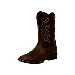 Justin Boots Justin Mens 11" Chet Western Boot Pebble Brown - 7222 ONE SIZE DARK BROWN