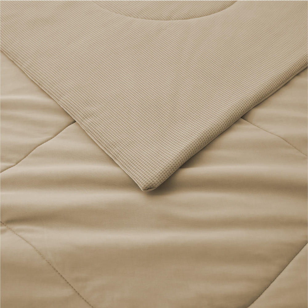 Peace Nest Reversible Blanket Twin Lightweight Blanket for Sleeping Khaki 68" x 90"