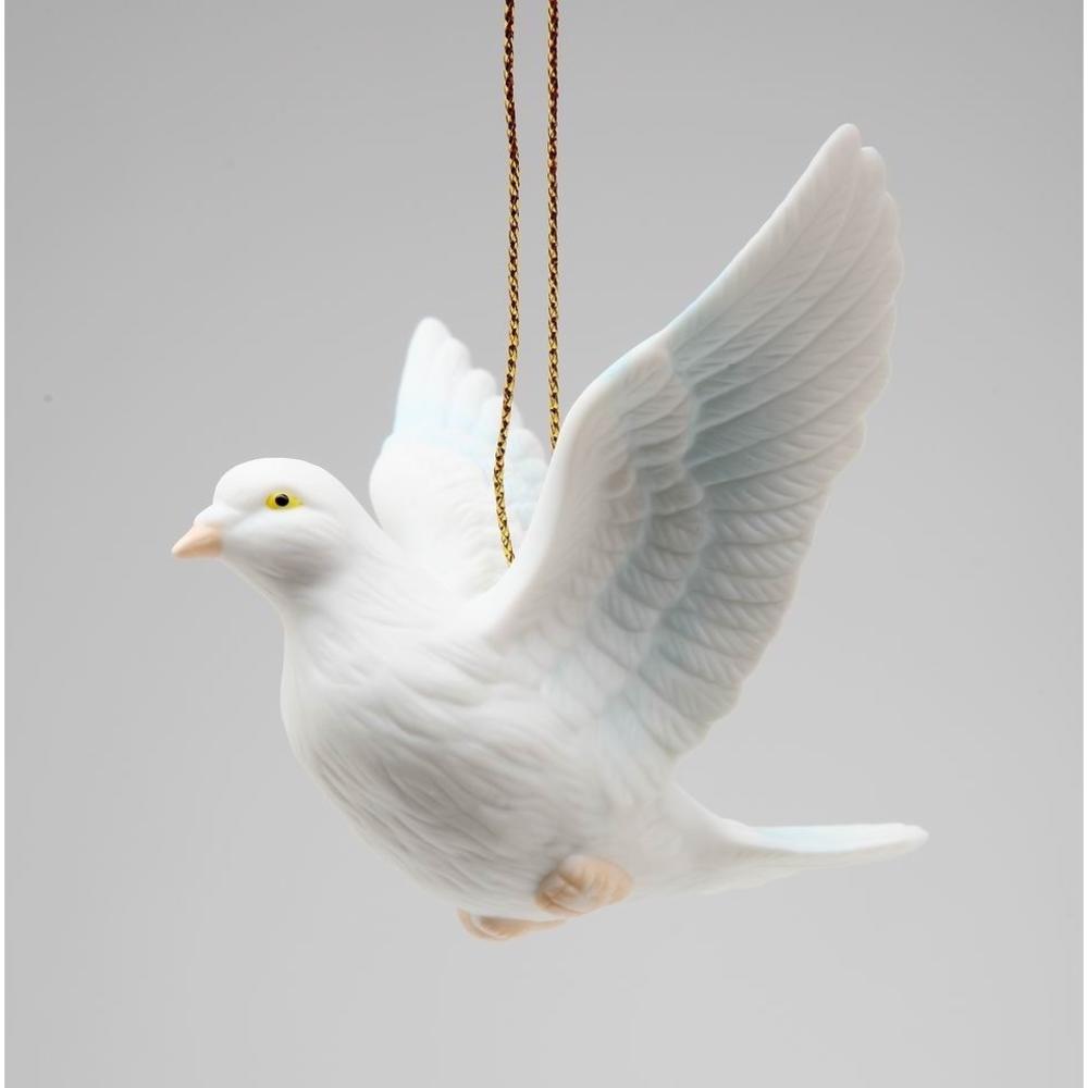 kevinsgiftshoppe Christmas Decor Hand Crafted White Peace Dove Ornament, Home Décor, Gift for Her, Wedding Decor, Christmas tree Décor, Wall