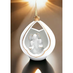 kevinsgiftshoppe Ceramic Guardian Angel Ornament, Home Décor, Religious Décor, Religious Gift, Church Décor, Baptism Gift