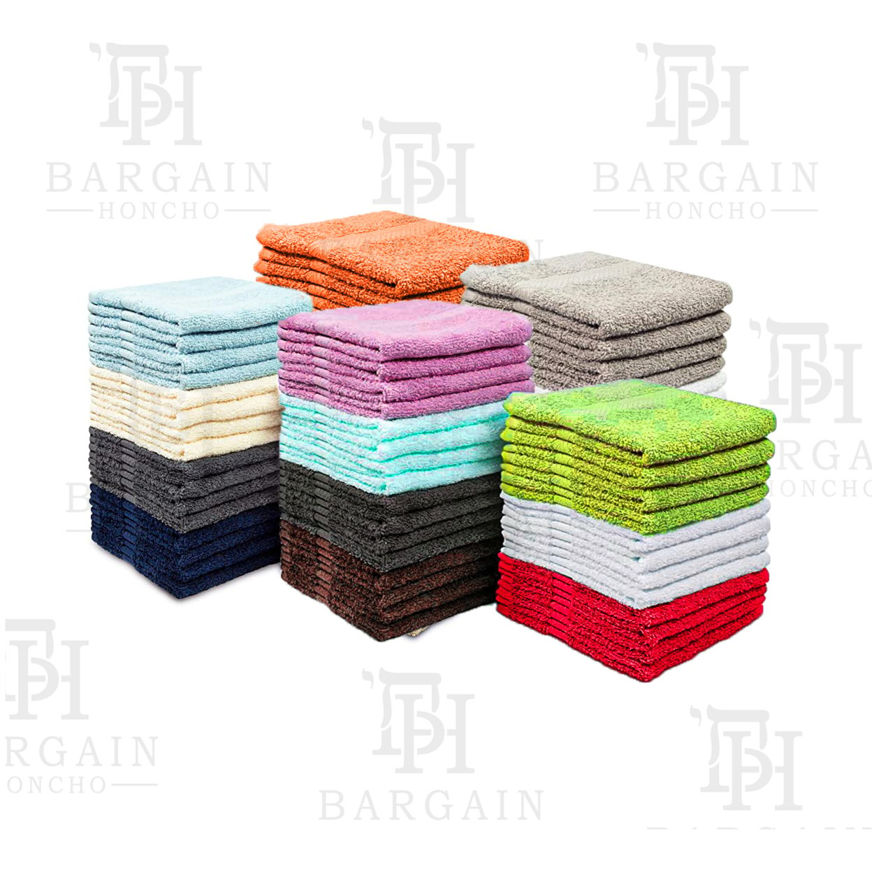 Better Homes & Gardens Multi-Pack: 100% Cotton Absorbent Kitchen Washcloth Towel Set 11"x11" Dish Cloths